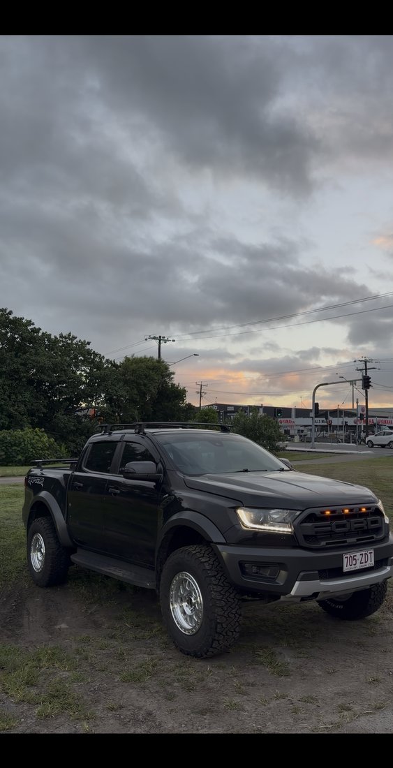 Ford Ranger Raptor with custom tyres and rims — Tuff Tyres FNQ Cairns